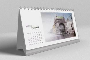 Календарь-домик настольный карандаш Санкт-Петербург "Дворцовый мост"