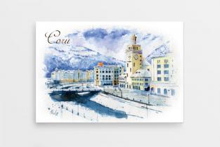 Роза хутор рисунок карандашом